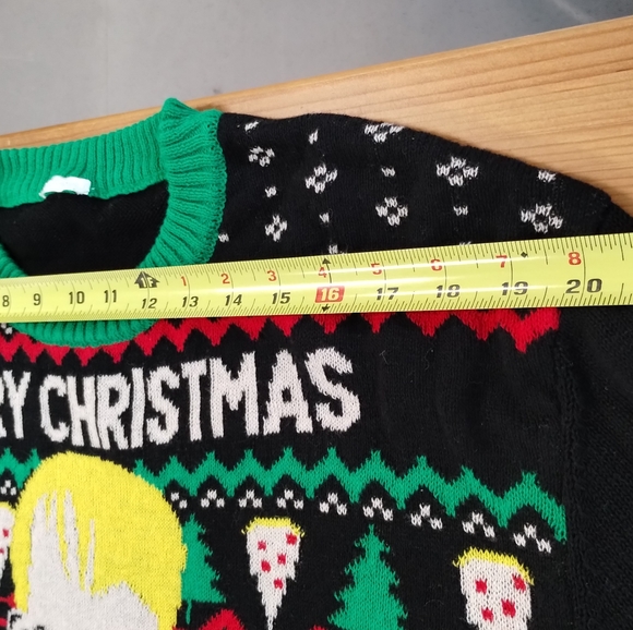 •Home Alone Ugly Christmas Sweater ya filthy animal Long Sleeve no size tag - Picture 12 of 12